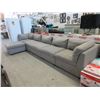 Image 1 : 5 Piece Grey Modular Sofa Plus Large Ottoman