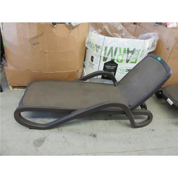 Alfa Adjustable Sun Lounger - Brown