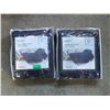 Image 1 : 2 New MaxKare Heated Throw Blankets - Navy