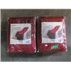Image 1 : 2 New MaxKare Heated Throw Blankets - Red