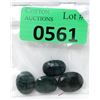 Image 1 : 57 CTW Faceted Oval Cut Emeralds