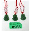 Image 1 : 3 Jade Happy Buddha Necklaces