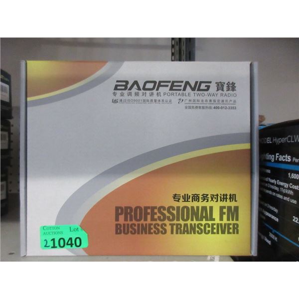 2 New Baofeng Professional FM Business Receivers