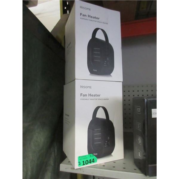 2 New Compact Portable Table Top Heaters