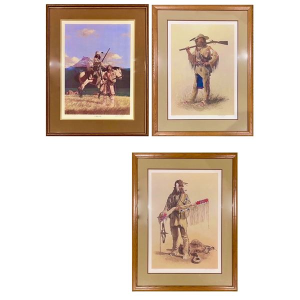 David Wright lot of 3 Framed Signed and Numbered Prints