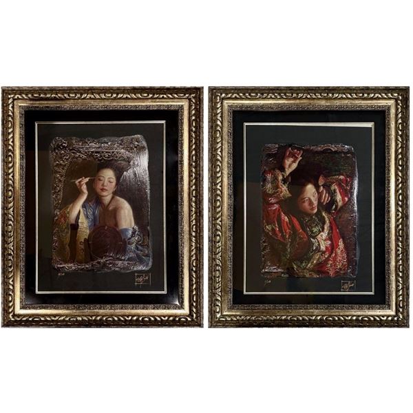 (2) Hand Signed and Numbered Lithographs unknown artist