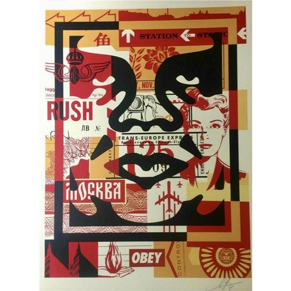 Shephard Fairey "Obey Collage" Hand Signed