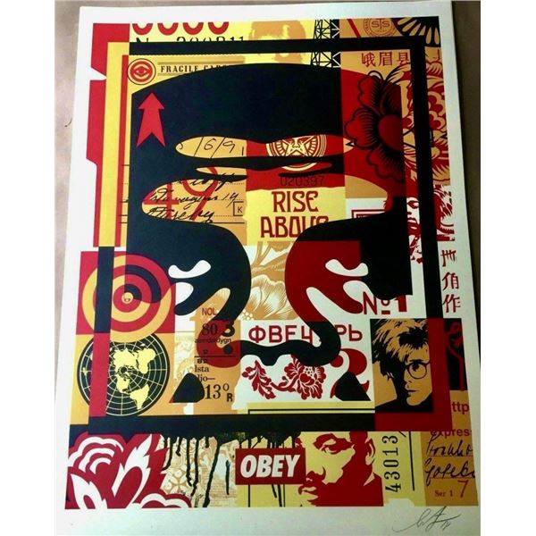 Shephard Fairey "Obey Collage" Hand Signed