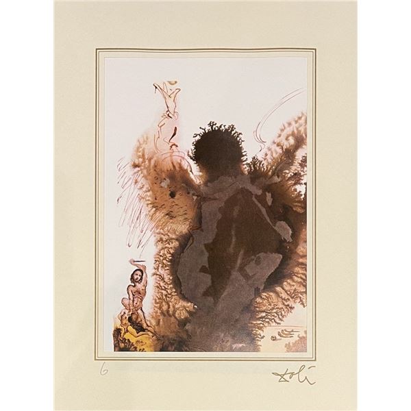 Salvador Dali, lithograph, "40 Images of the Bible"