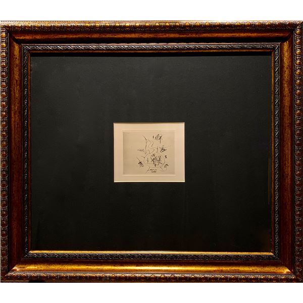 Salvador Dali, Original Drypoint Etching, "Phiole"