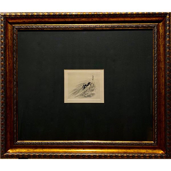Salvador Dali, Original drypoint etching, "Faust"