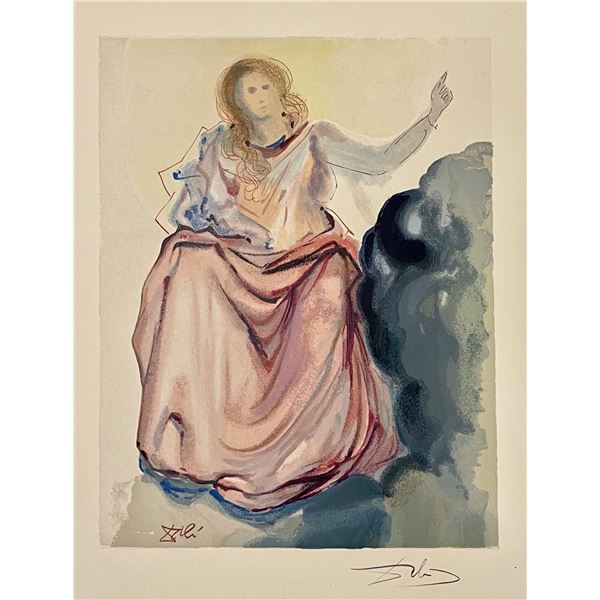 Salvador Dali, Hand signed original color woodblock