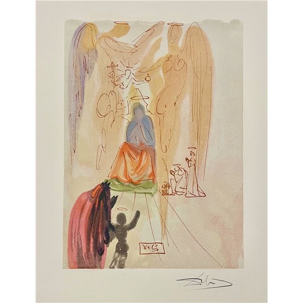 Salvador Dali, Hand signed original color woodblock