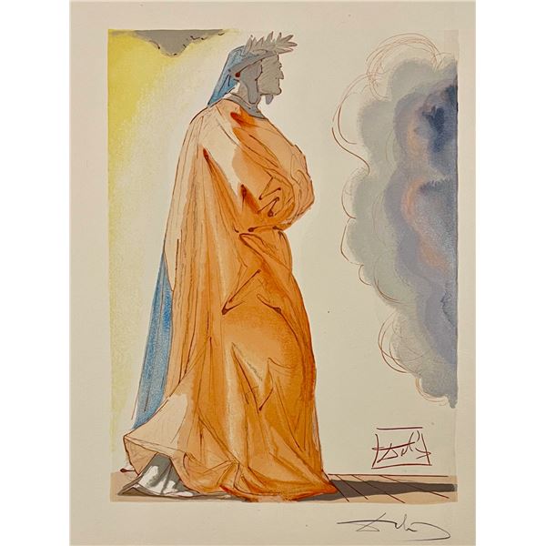 Salvador Dali, Hand signed original color woodblock