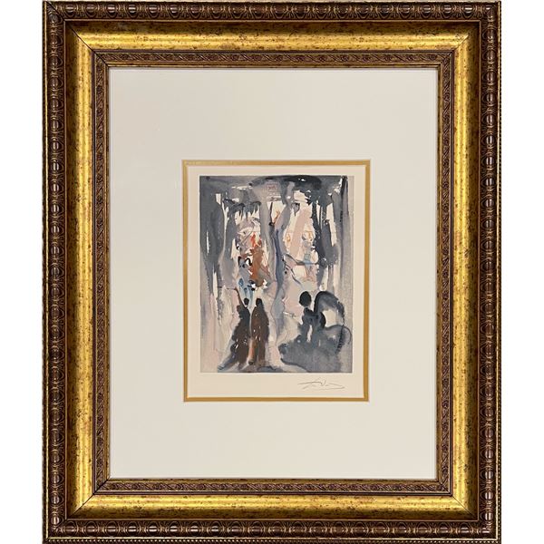 Salvador Dali, Hand signed original color woodblock