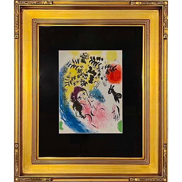 Marc Chagall, Original color lithograph. 1960.