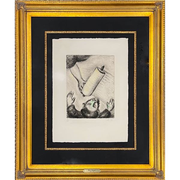 Marc Chagall, Hand Signed, Numbered Etching, Bible