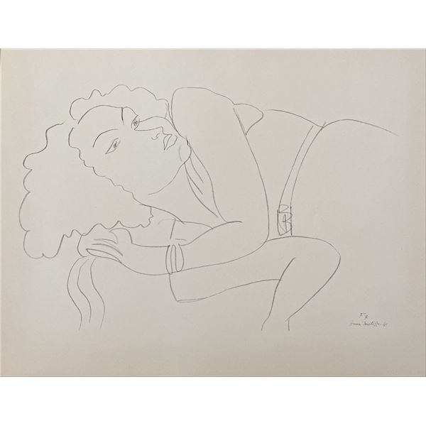 Henri Matisse,  Lithograph, Dessins F7, 1943