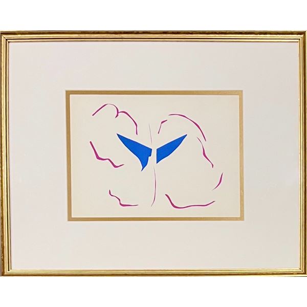 Henr Matisse, original color lithograph, 1958