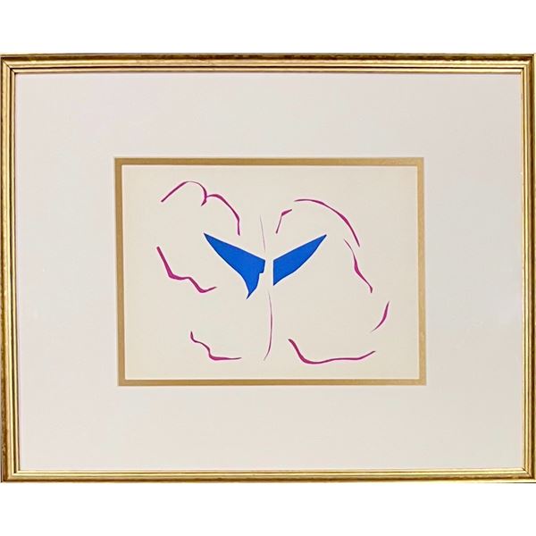 Henr Matisse, original color lithograph, 1958