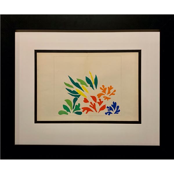 Henri Matisse, Original lithograph, 1958