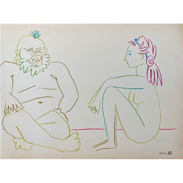 Pablo Picasso Original Color Lithograph "Revue Verve"