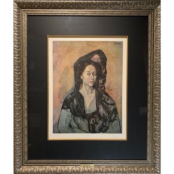 Pablo Picasso, Large signed lithograph, "Madame Canals"