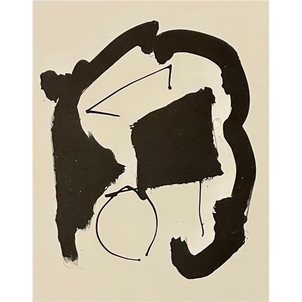 Robert Motherwell, original lithograph, "Tres Poems"