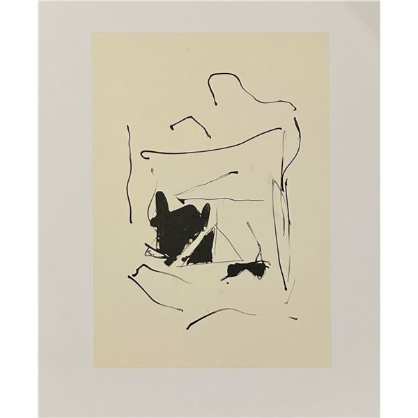 Robert Motherwell, original lithograph, "Tres Poems"