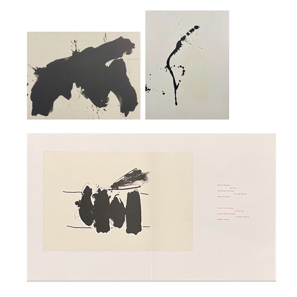 Robert Motherwell, lot of (3) Original lithographs "Tres Poems"