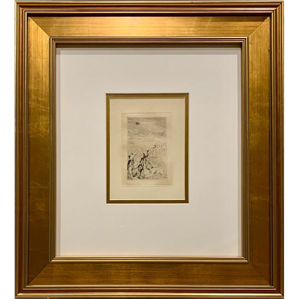 Pierre Renoir, Original Etching, PARK WEST