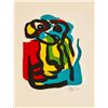 Image 1 : Karel Appel, original color lithograph, T.V. Blues