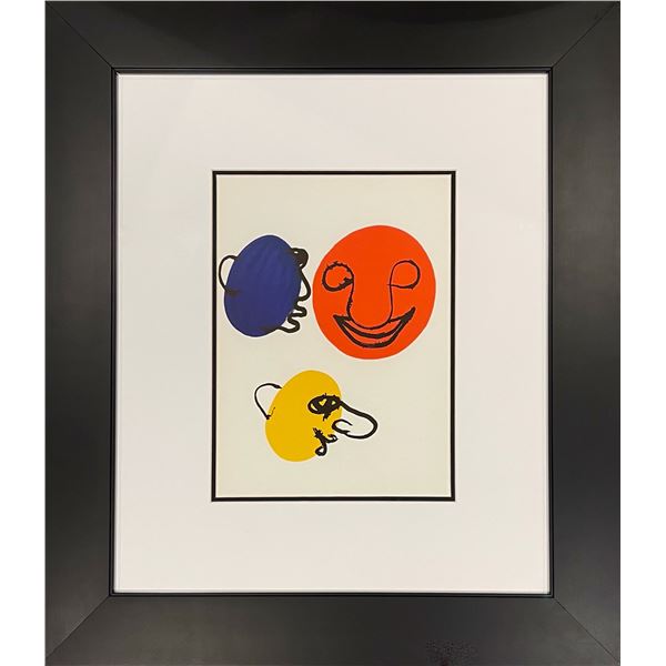 Alexander Calder, Original color lithograph, 1976