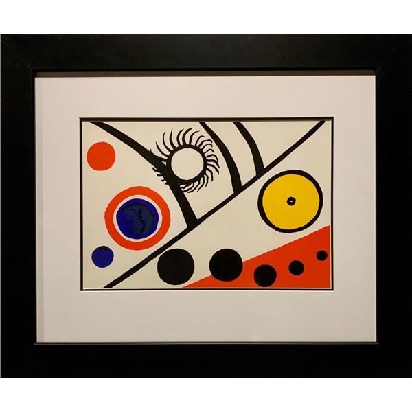 Alexander Calder, Original color lithograph, 1976