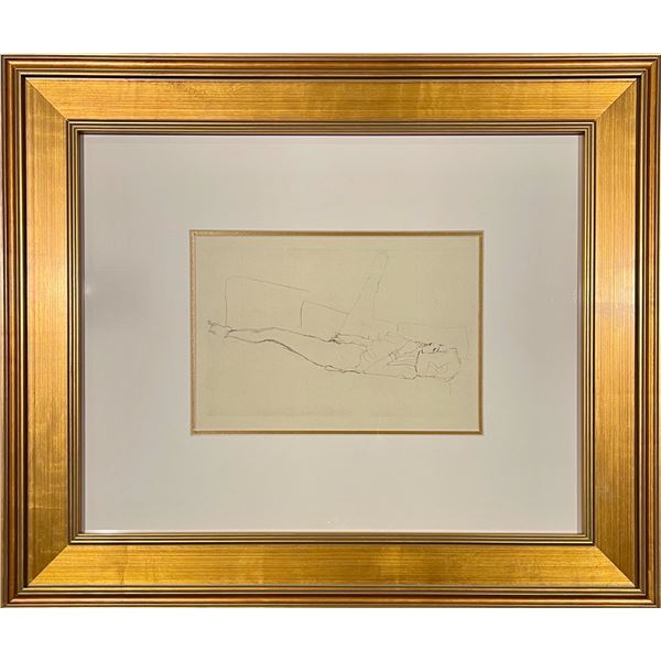 Gustav Klimt, original collotype "Lucian of Samosata"