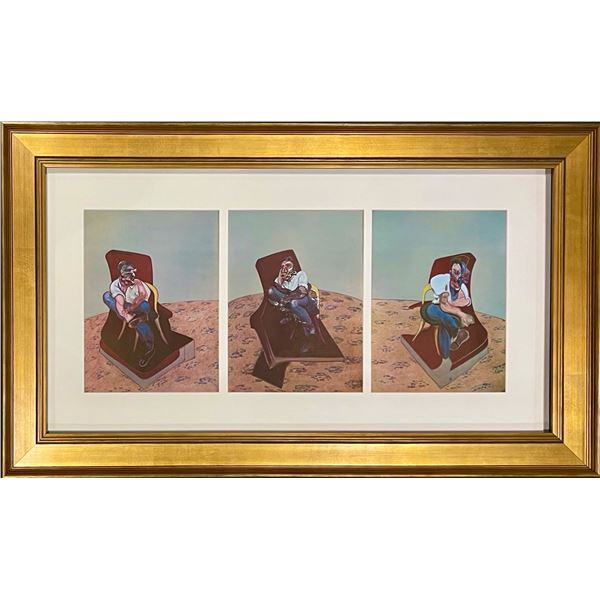 Francis Bacon, Original Color Lithograph Tiptych, 1966