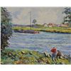 Image 1 : Corinne and Claude Pissarro, Original Oil on Canvas