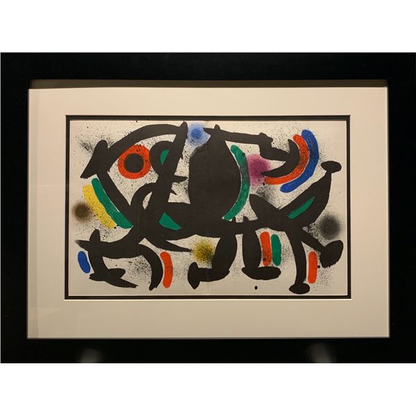 Joan Miro, Original double lithograph, 1975