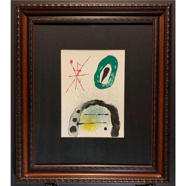 Joan Miro, Original lithograph, 1963.