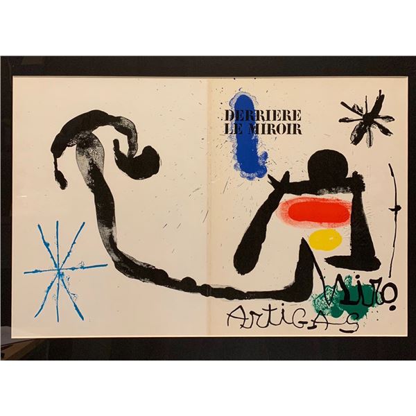 Joan Miro, Original lithograph, "Derriere Le Miroir"