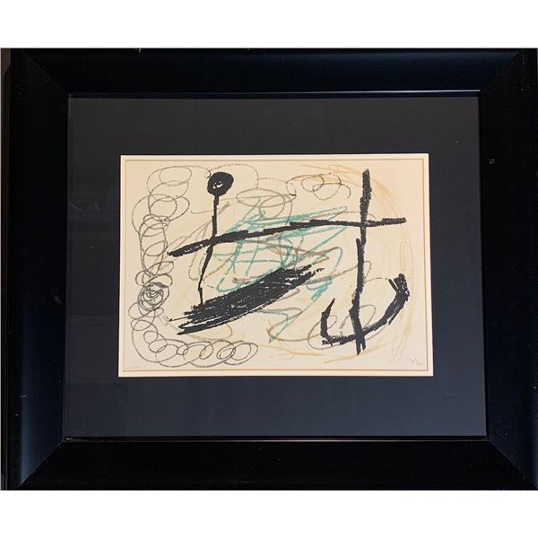 Joan Miro, Hand signed and numbered color lithograph