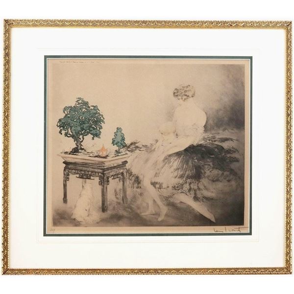 Louis Icart, Hand Signed,  Colored Etching, 1925