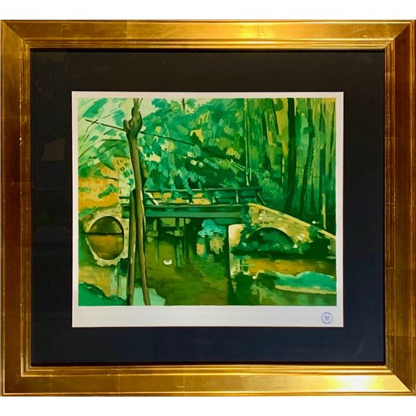 Paul Cezanne, Color Lithograph, "Bridge of Maincy"