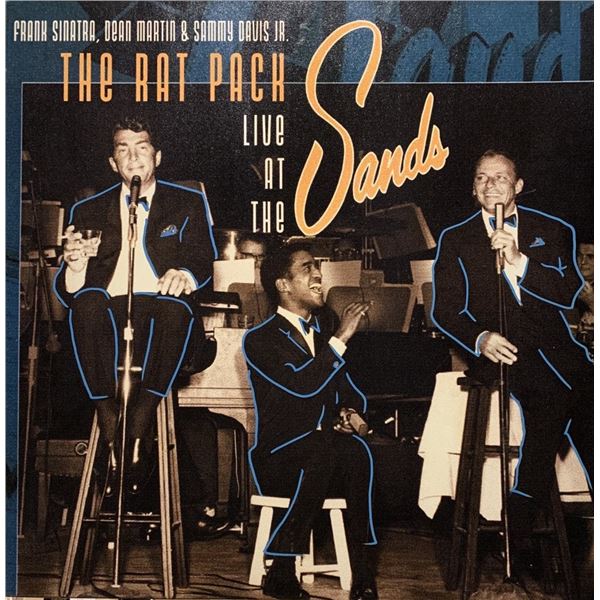 Steve Kaufman, Hand Painted Canvas Silkscreen, Rat Pack