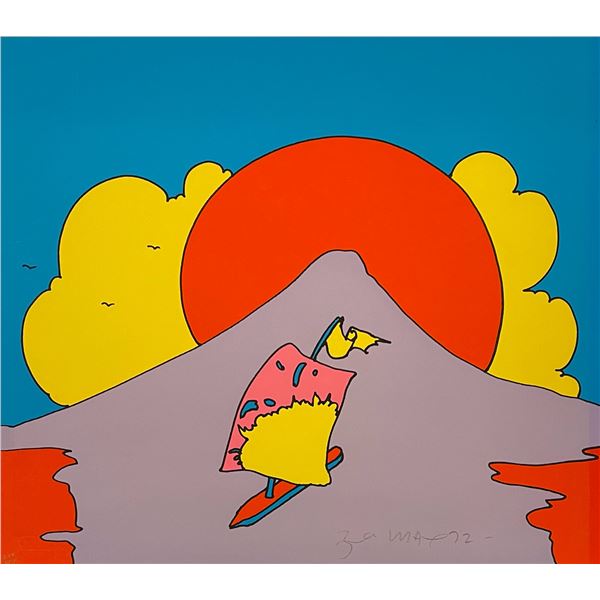 Peter Max, Vintage serigraph, "Floating in Peace"