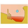 Image 1 : Peter Max,  Vintage signed serigraph, "Desert Vision"