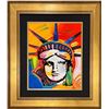 Image 1 : Peter Max, original mixed media, "Liberty Head"