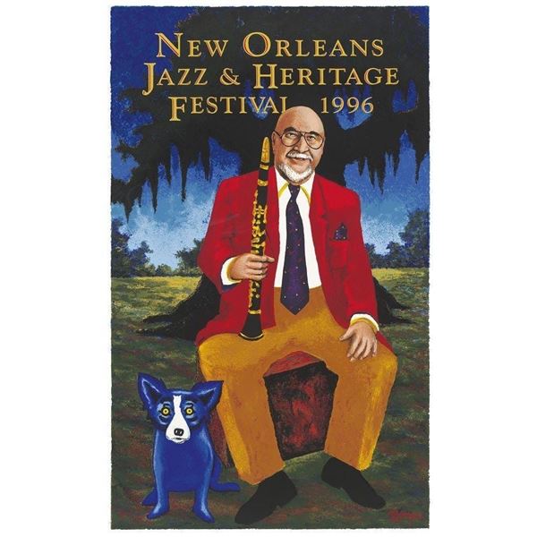 Blue Dog Poster