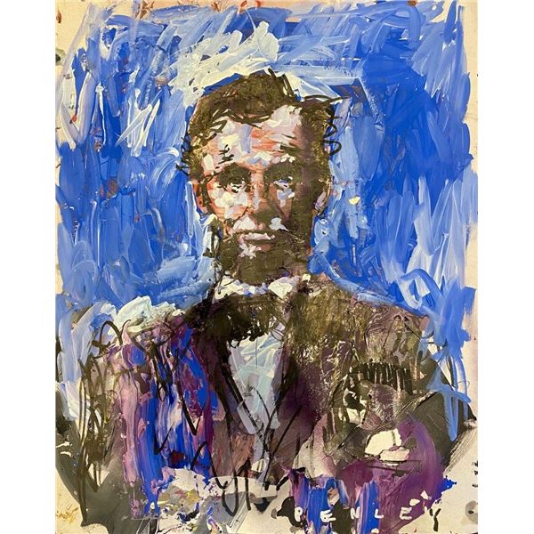 Steve Penley, Original acrylic Painting "Lincoln"