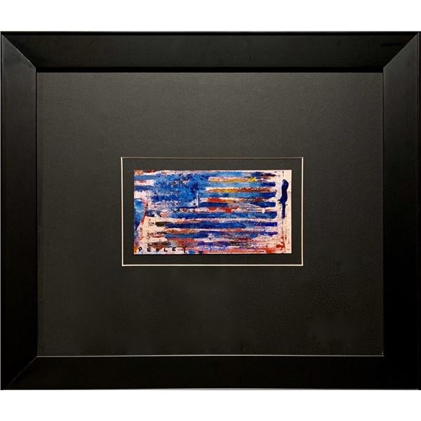 Steve Penley, Original acrylic on paper. "Flag"
